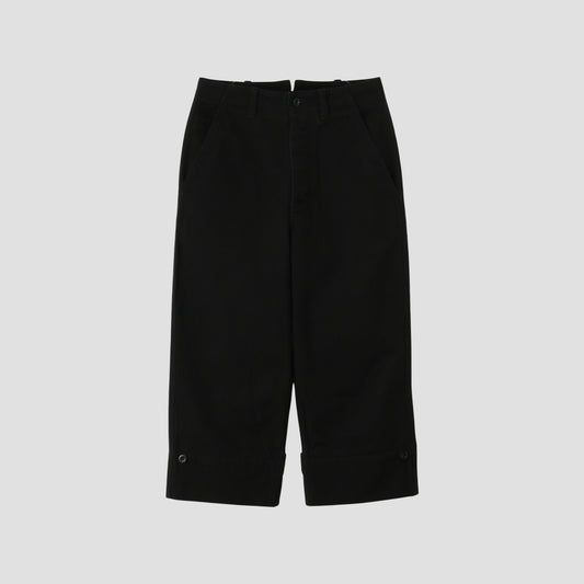 SOFT COTTON TWILL TROUSERS