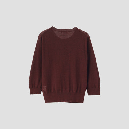 SUPERFINE LINEN CARDIGAN KNIT