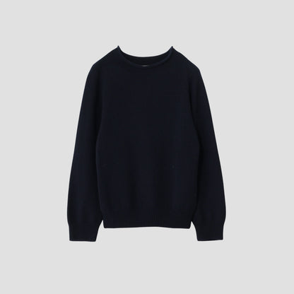 LONG SLEEVE CAST OFF ROLL NECK KNIT