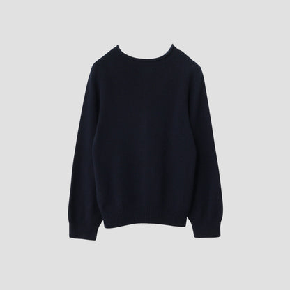 LONG SLEEVE CAST OFF ROLL NECK KNIT