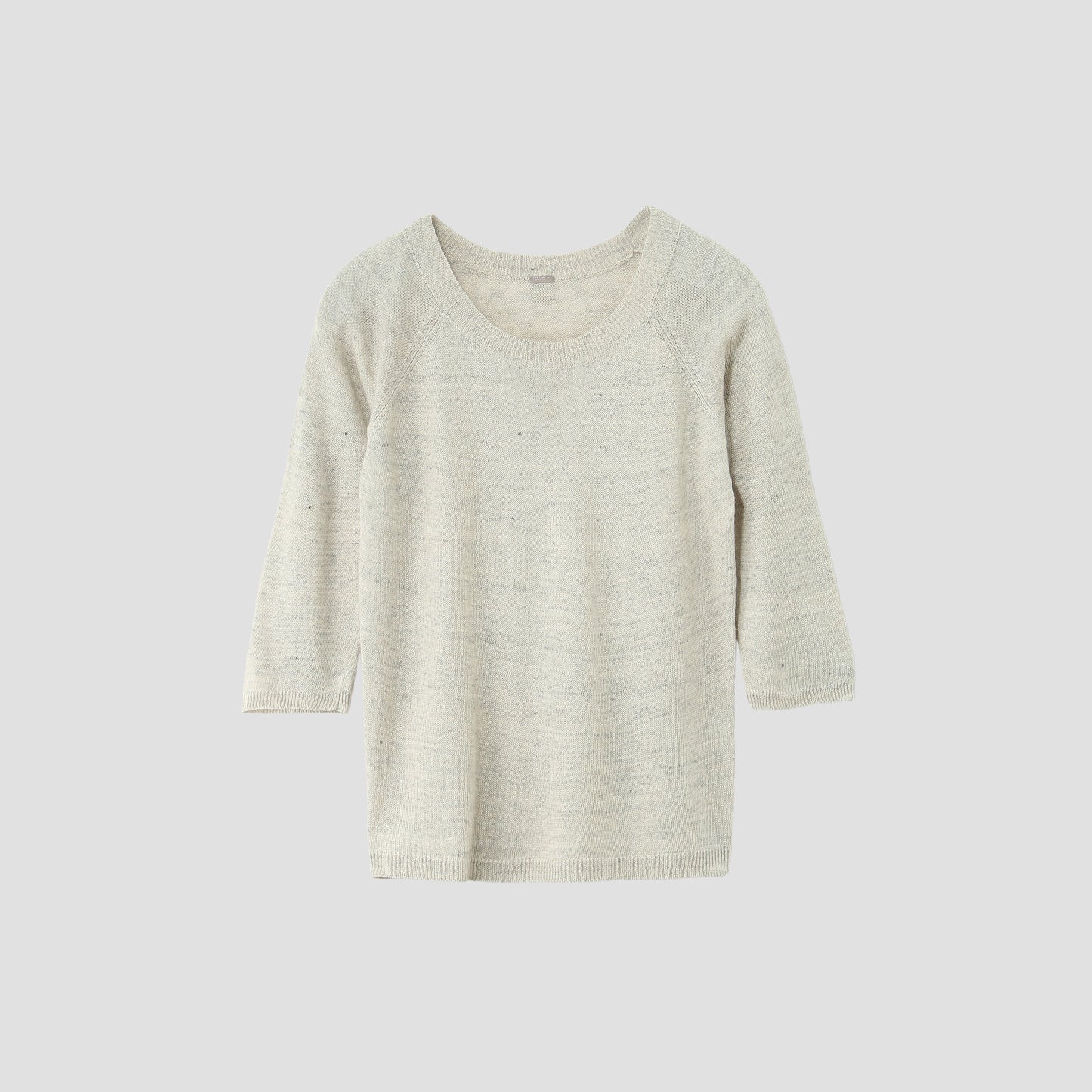NATURAL MELANGE LINEN KNIT