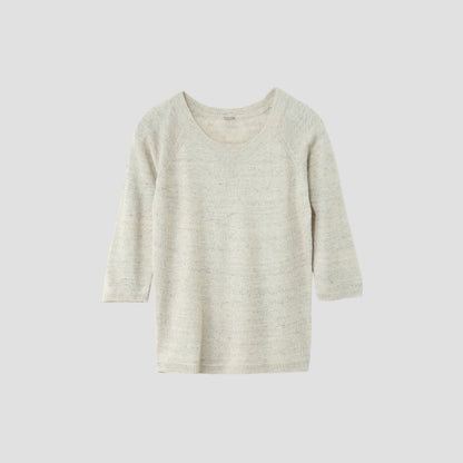 NATURAL MELANGE LINEN KNIT