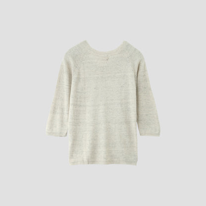 NATURAL MELANGE LINEN KNIT
