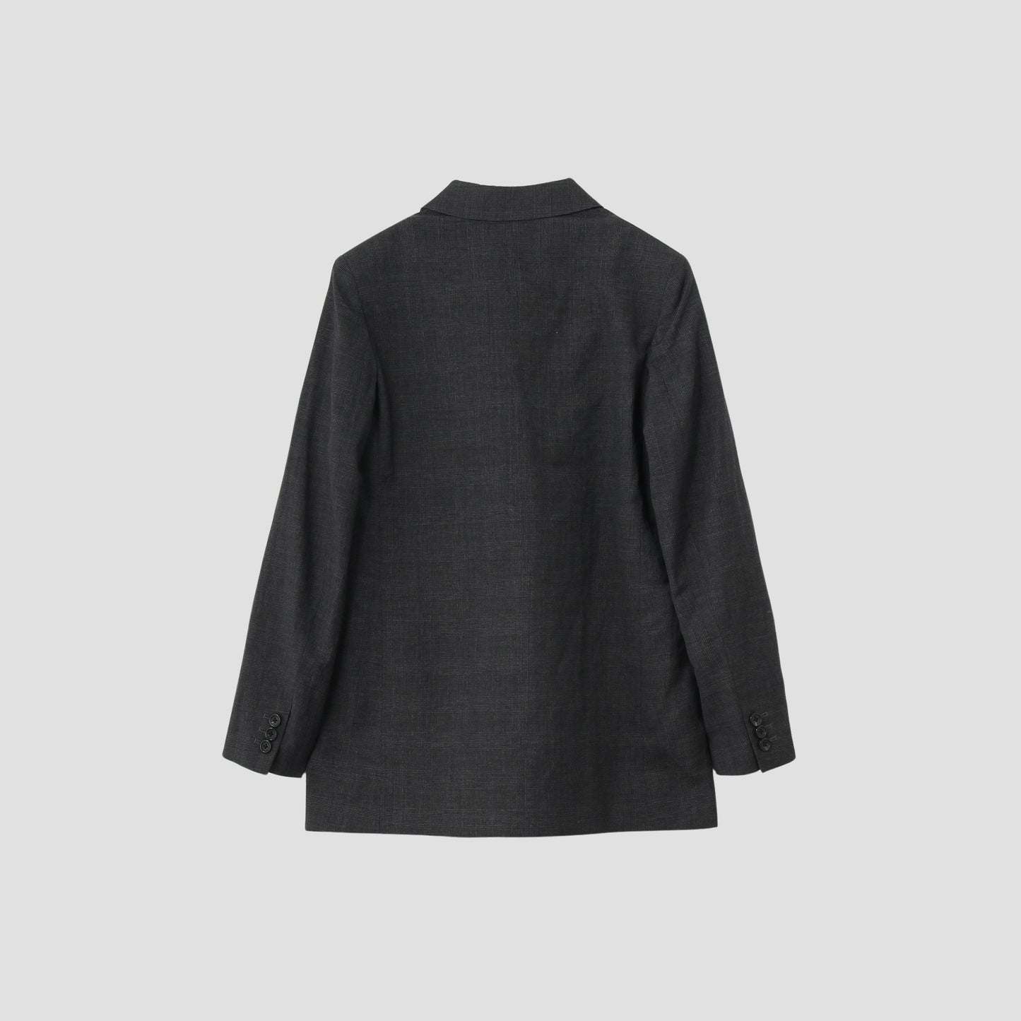 PRINCE OF WALES CHECK WOOL LINEN JACKET