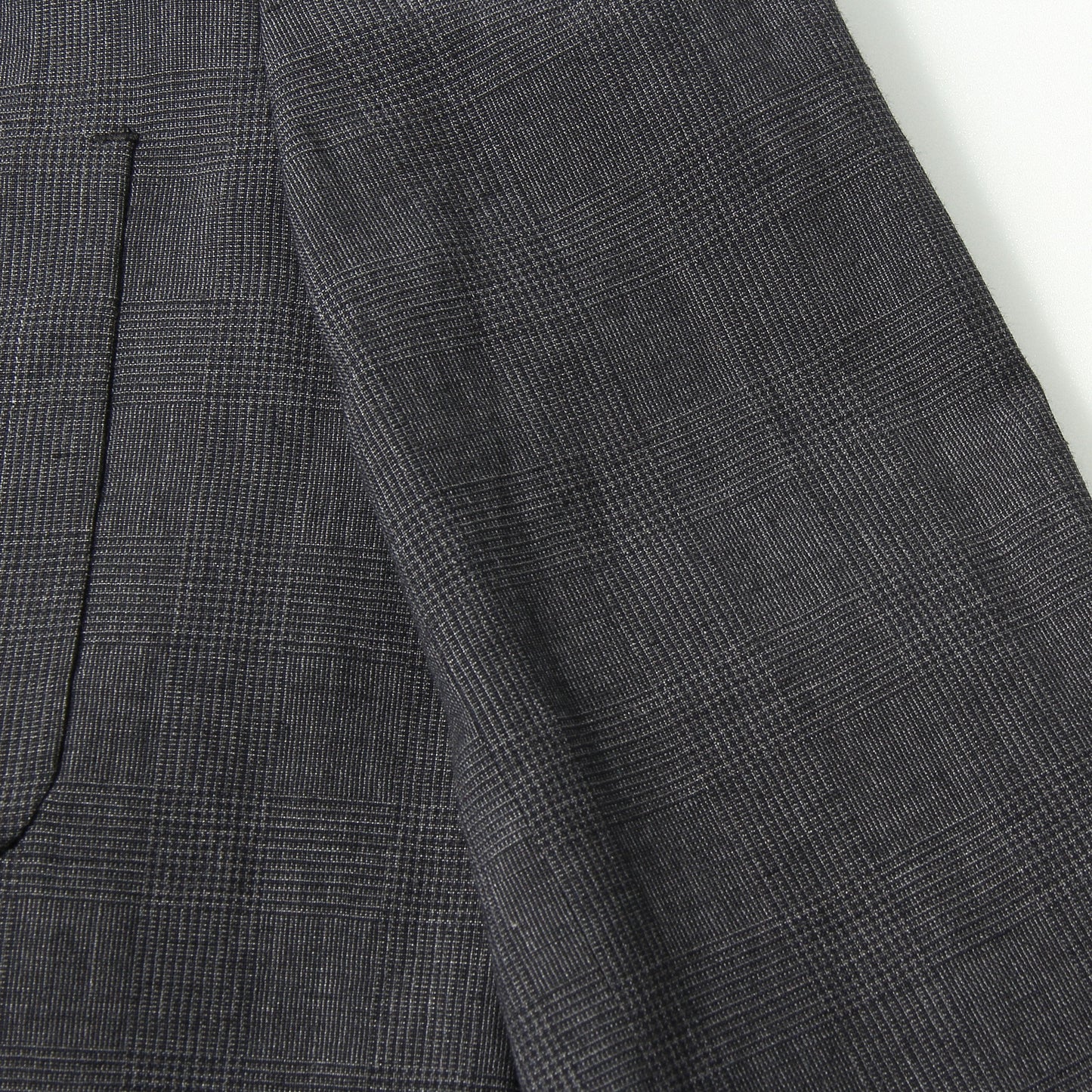 PRINCE OF WALES CHECK WOOL LINEN JACKET