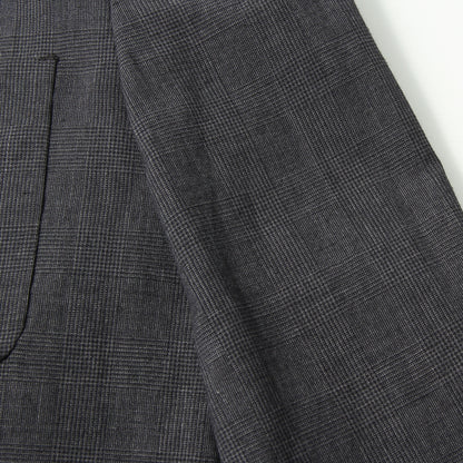 PRINCE OF WALES CHECK WOOL LINEN JACKET