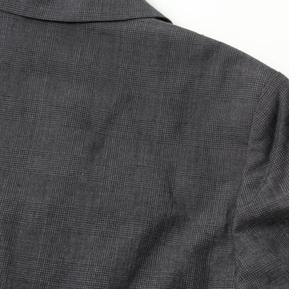 PRINCE OF WALES CHECK WOOL LINEN JACKET
