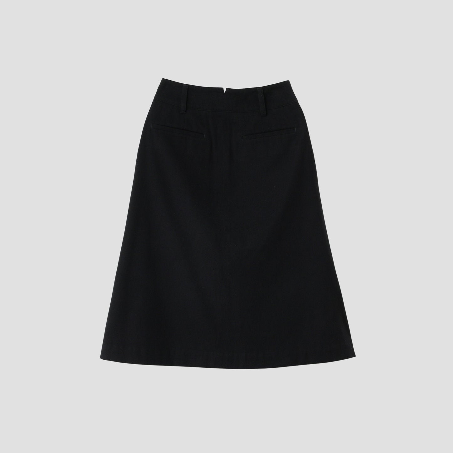 BRUSHED COTTON WOOL SKIRT