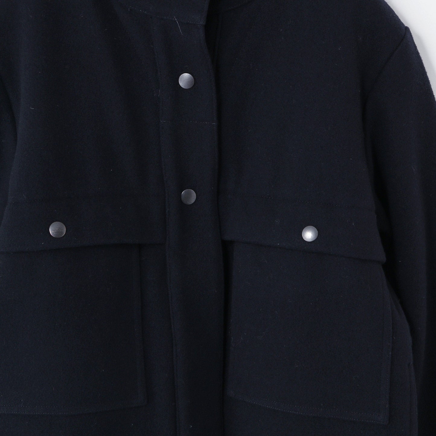 DENSE WOOL MELTON COAT