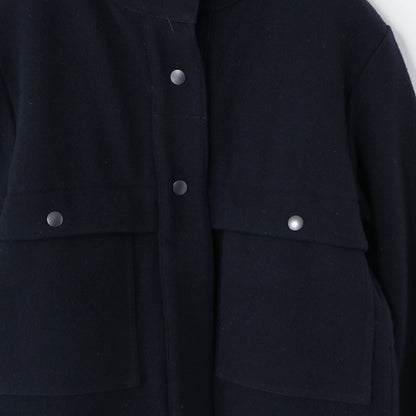 DENSE WOOL MELTON COAT