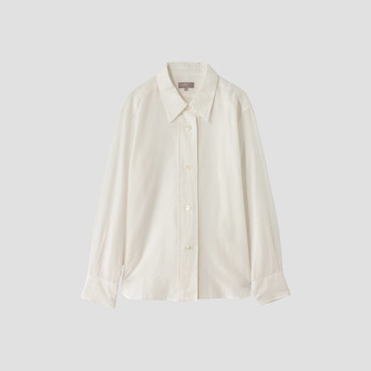 SHEER COTTON SILK SHIRT