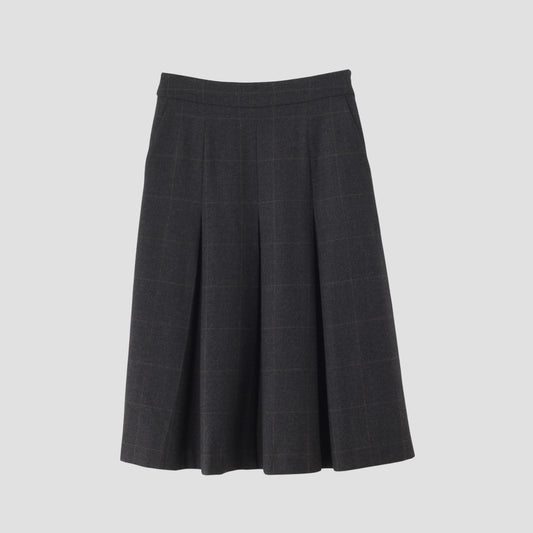 FINE WOOL FLANNEL SKIRT