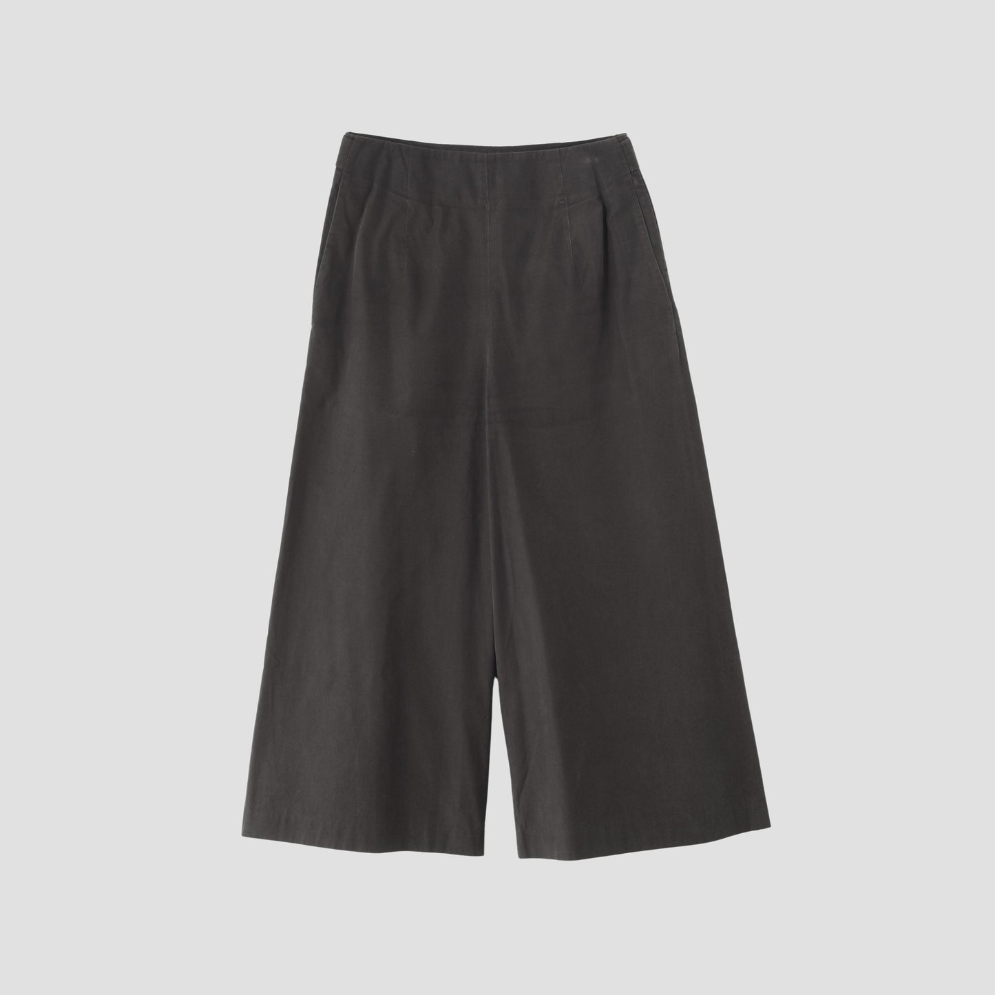WASHED YARN DYE POPLIN TROUSERS
