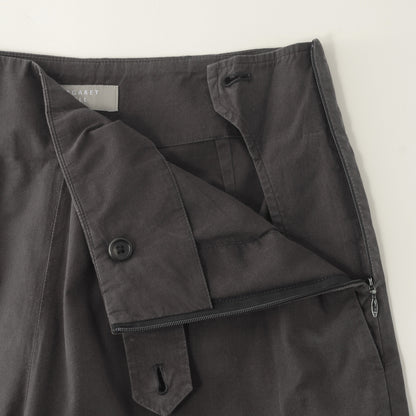 WASHED YARN DYE POPLIN TROUSERS
