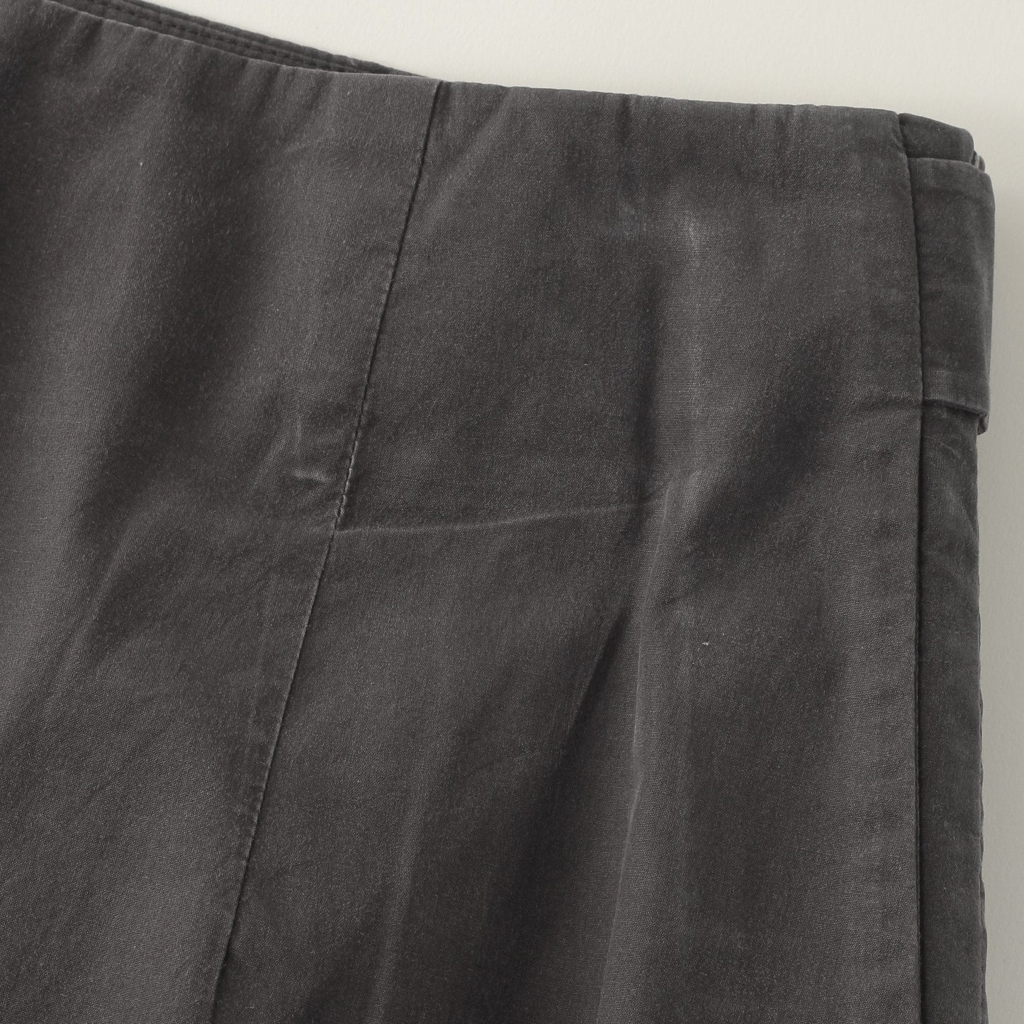 WASHED YARN DYE POPLIN TROUSERS