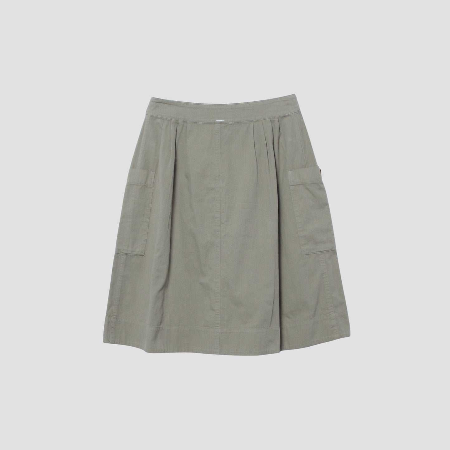 MILITARY COTTON LINEN SKIRT