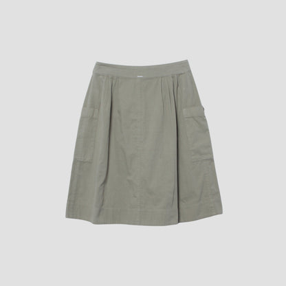 MILITARY COTTON LINEN SKIRT