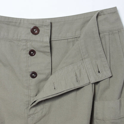 MILITARY COTTON LINEN SKIRT