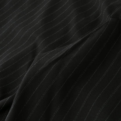 STRIPE WOOL PLAINWEAVE TROUSERS