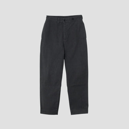 UNEVEN COTTON CANVAS TROUSERS