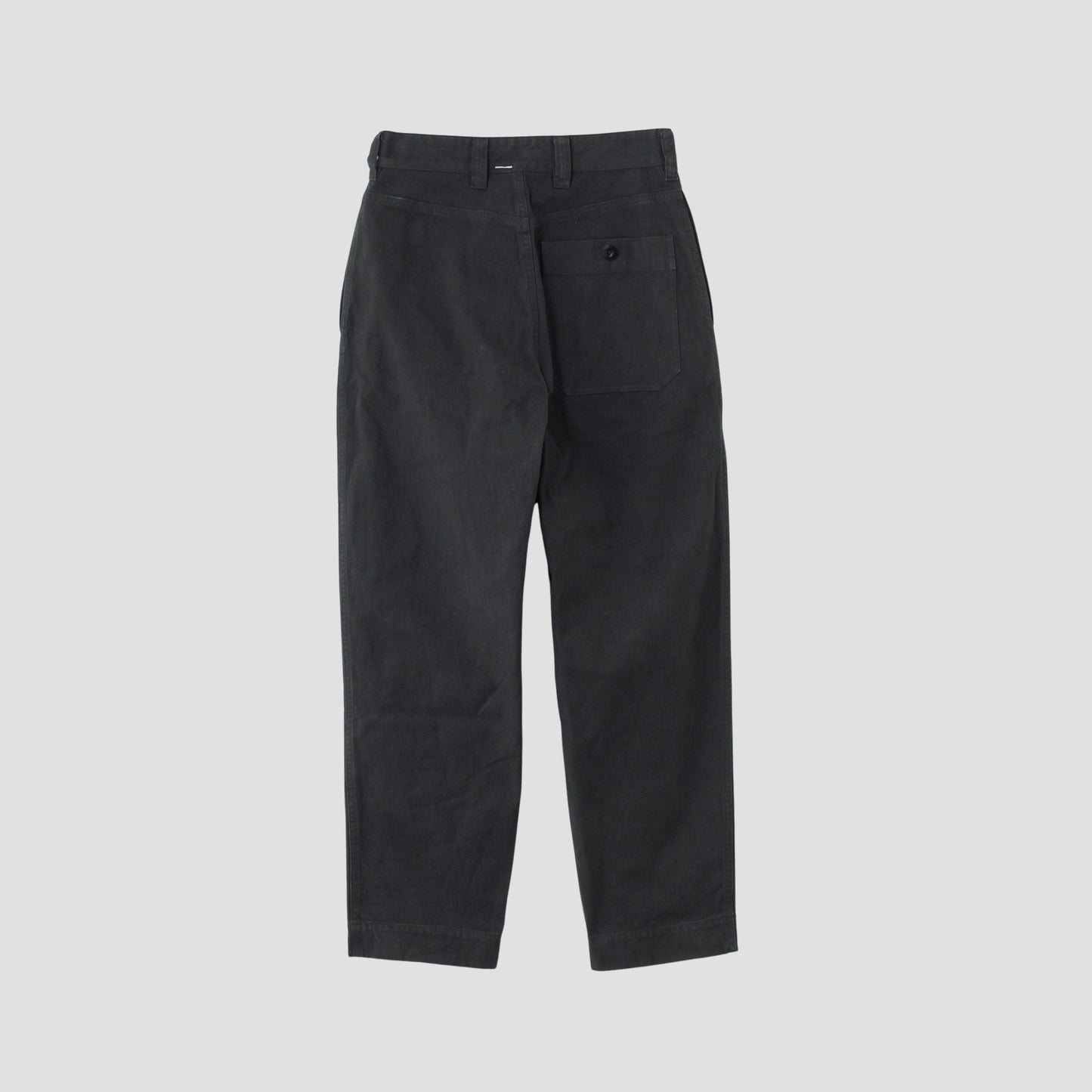 UNEVEN COTTON CANVAS TROUSERS