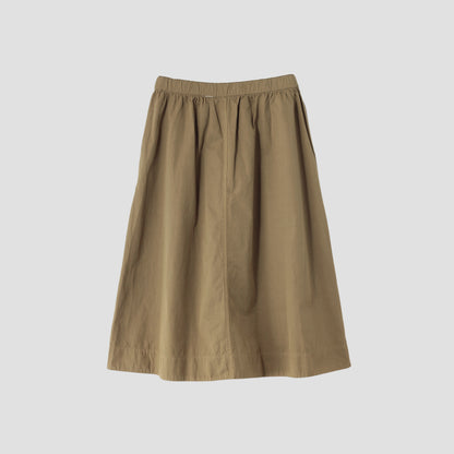COTTON RAMIE TOUGH POPLIN SKIRT