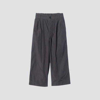 FINE COMPACT COTTON POPLIN TROUSERS