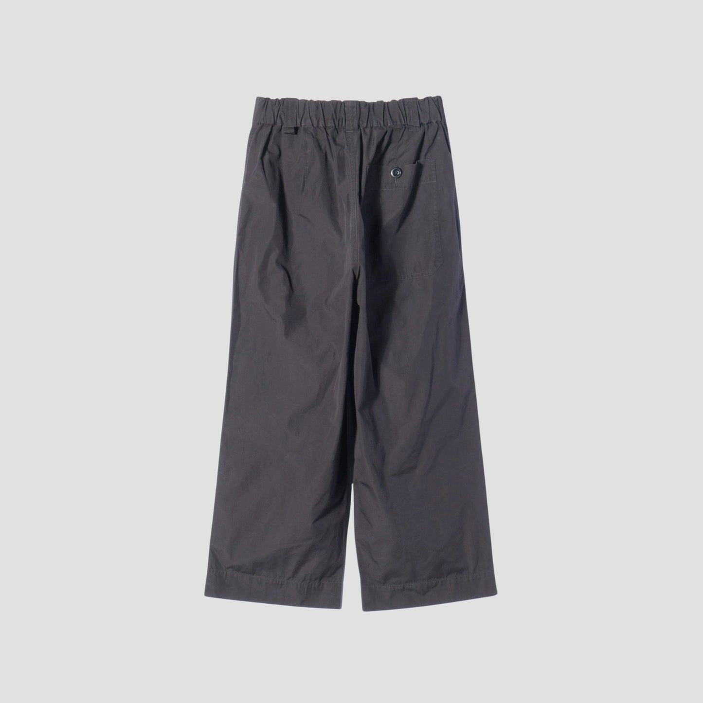 FINE COMPACT COTTON POPLIN TROUSERS
