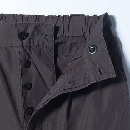 FINE COMPACT COTTON POPLIN TROUSERS