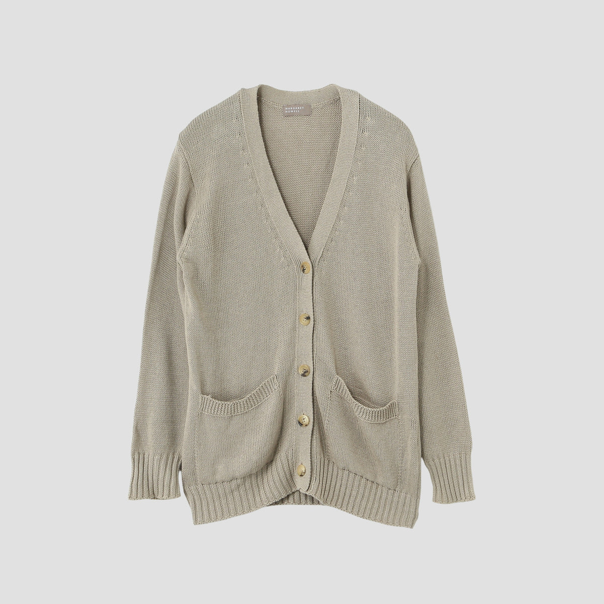 LINEN COTTON SILK CARDIGAN KNIT
