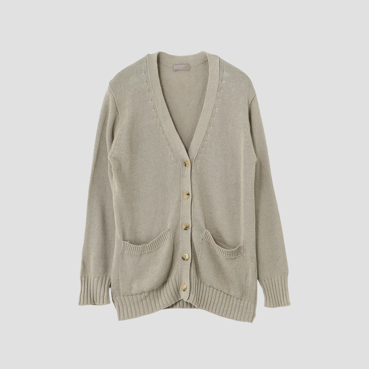 LINEN COTTON SILK CARDIGAN KNIT