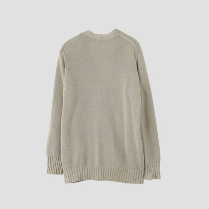 LINEN COTTON SILK CARDIGAN KNIT