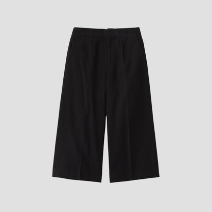 BRUSHED COTTON WOOL TROUSERS