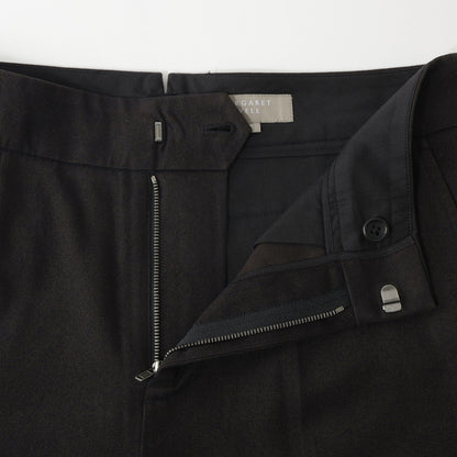 BRUSHED COTTON WOOL TROUSERS