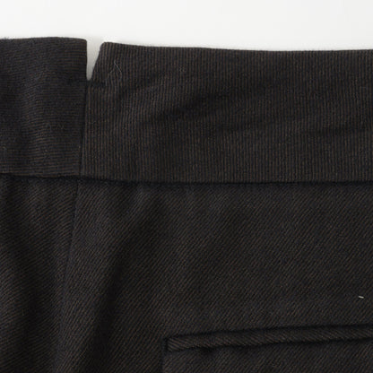 BRUSHED COTTON WOOL TROUSERS