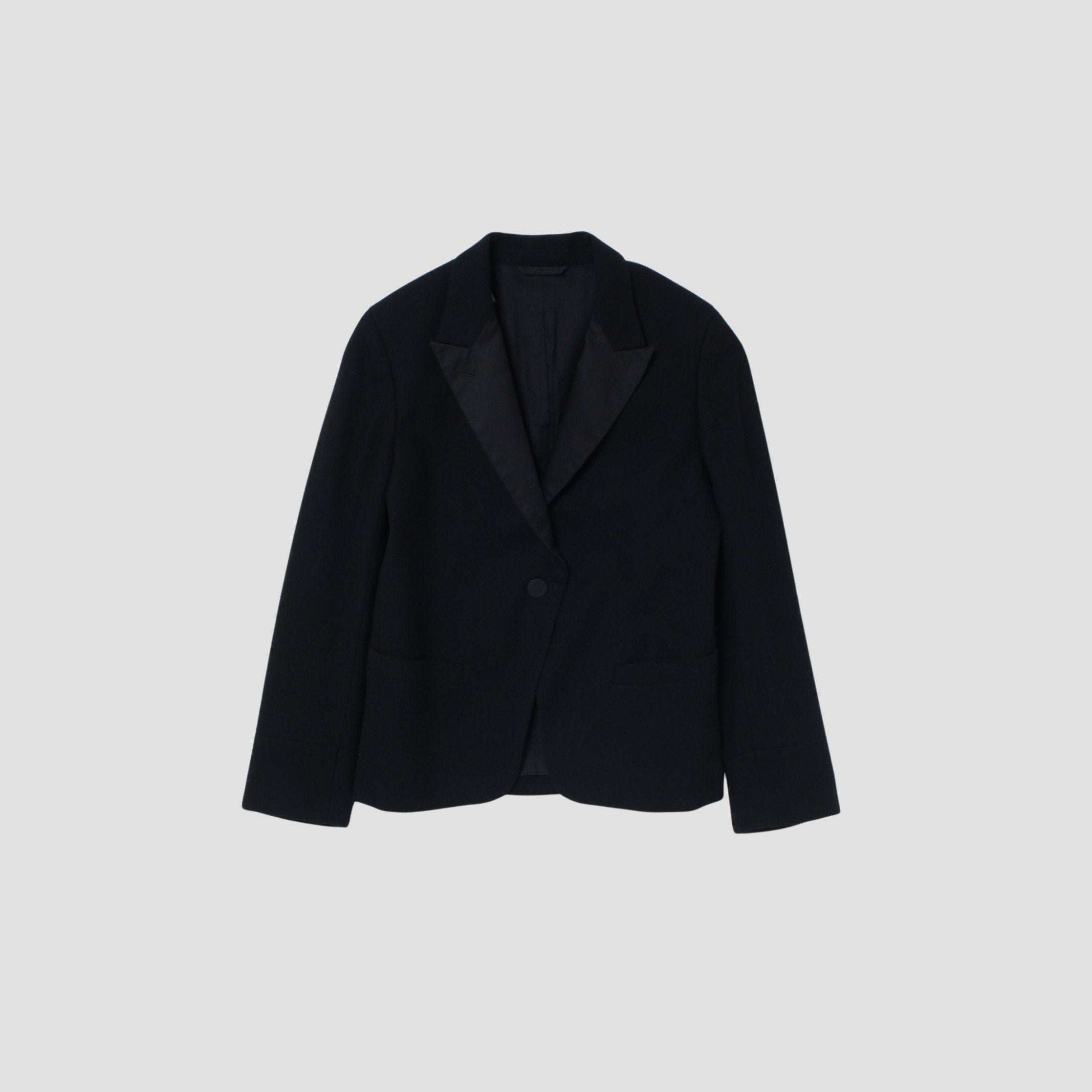 MARGARET HOWELL ブラックジャケット　M FINE WOOL POPLIN JACKET | MARGARET HOWELL（マーガレット・ハウエル