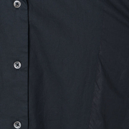 BLACK CHINTZ COTTON SHIRT