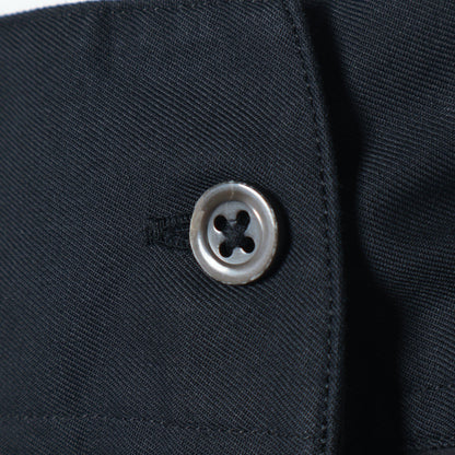 BLACK CHINTZ COTTON SHIRT