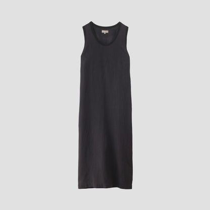 PLAIN WEAVE LINEN DRESS