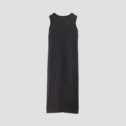PLAIN WEAVE LINEN DRESS