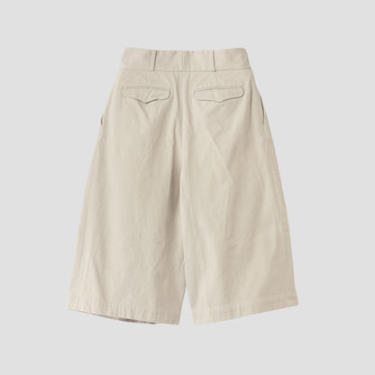 YARN DYE HEAVY COTTON TWILL TROUSERS