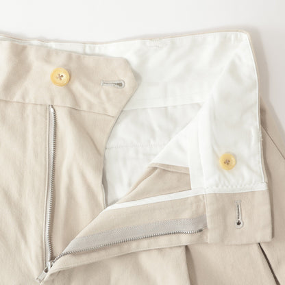 YARN DYE HEAVY COTTON TWILL TROUSERS