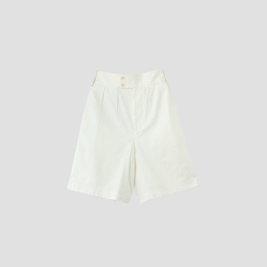 LINEN COTTON TWILL TROUSERS