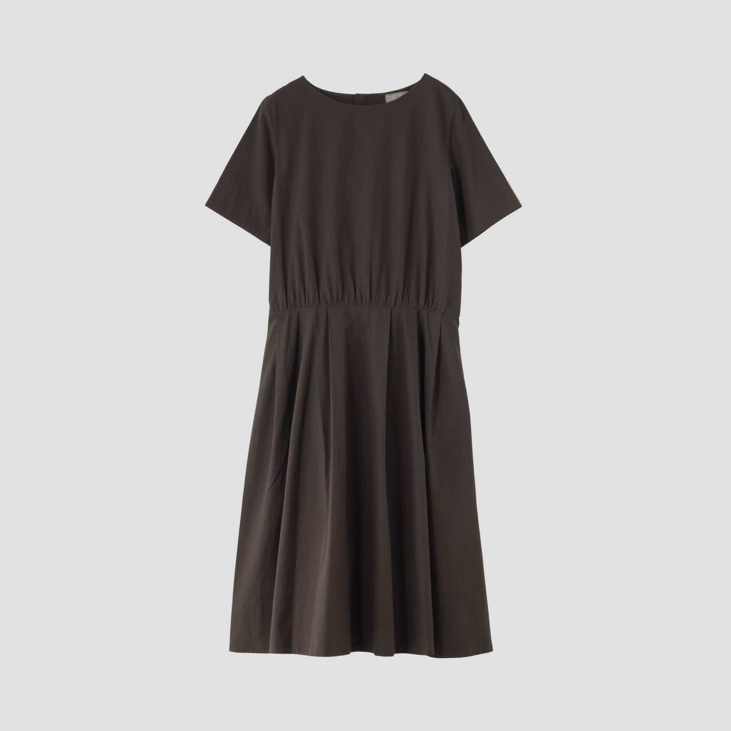 SILK COTTON POPLIN DRESS