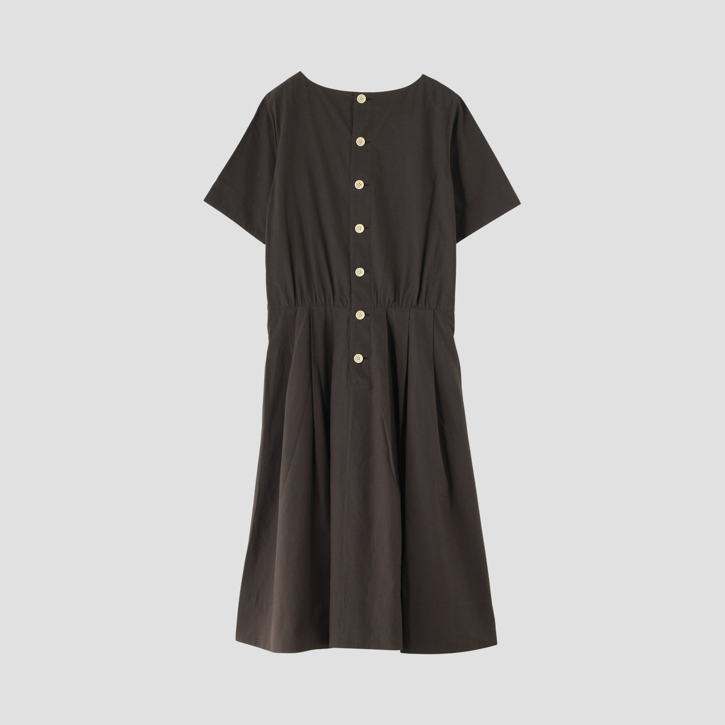 SILK COTTON POPLIN DRESS