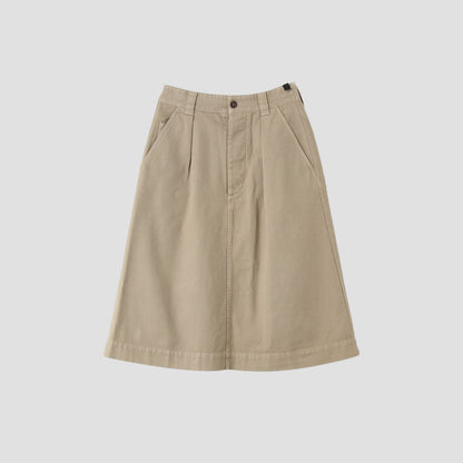 SOFT TWISTED YARN COTTON SKIRT