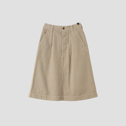 SOFT TWISTED YARN COTTON SKIRT