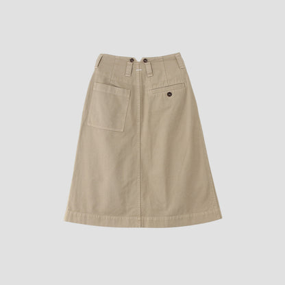 SOFT TWISTED YARN COTTON SKIRT
