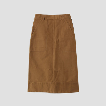 ORGANIC COTTON GABERDINE SKIRT