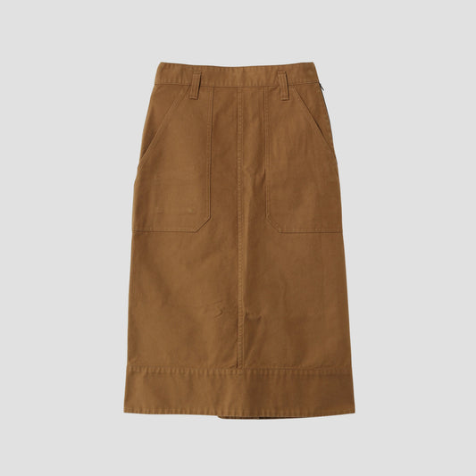 ORGANIC COTTON GABERDINE SKIRT